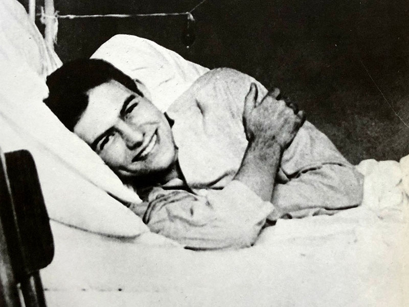 Ernest Hemingway all'Ospedale Militare di Milano