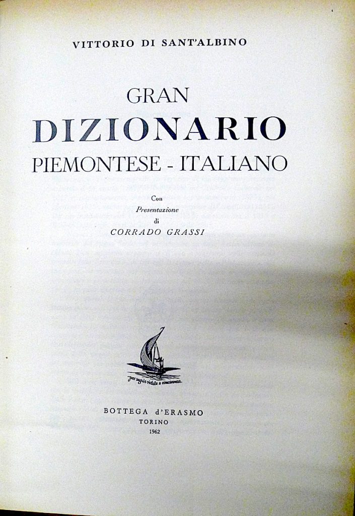 Dizionario Piemontese