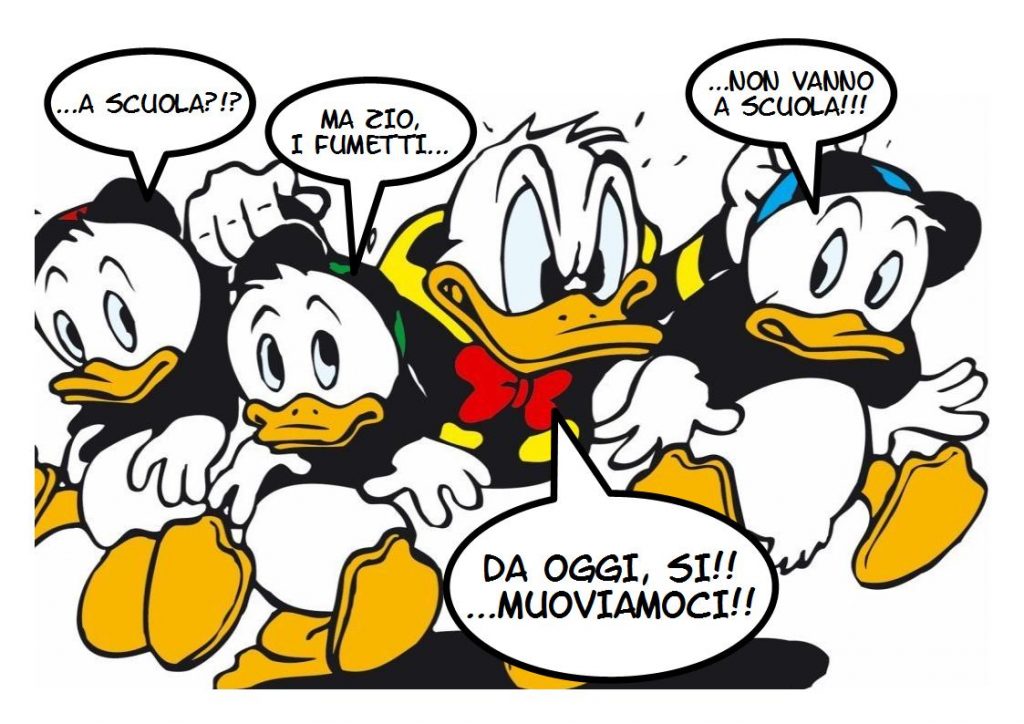 immagine del fumetto di paperino