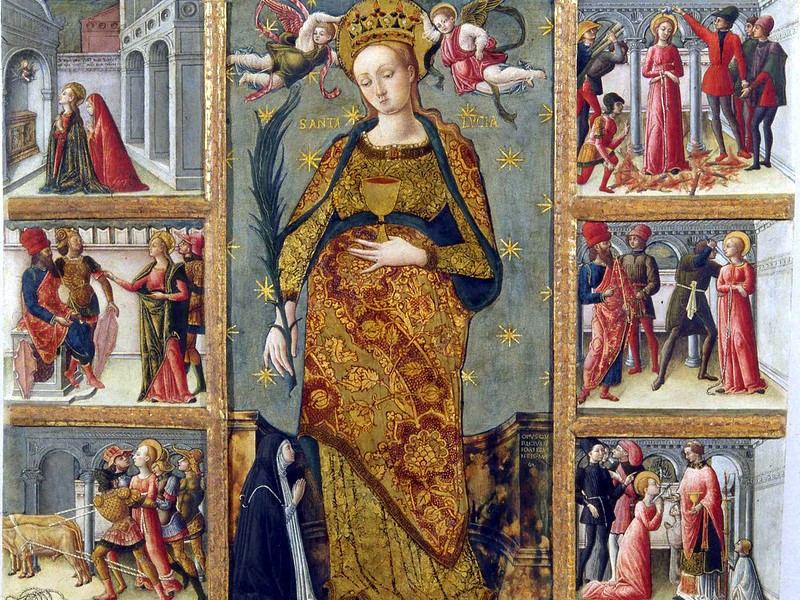 Santa Lucia: in un quadro di Quirizio Da Murano