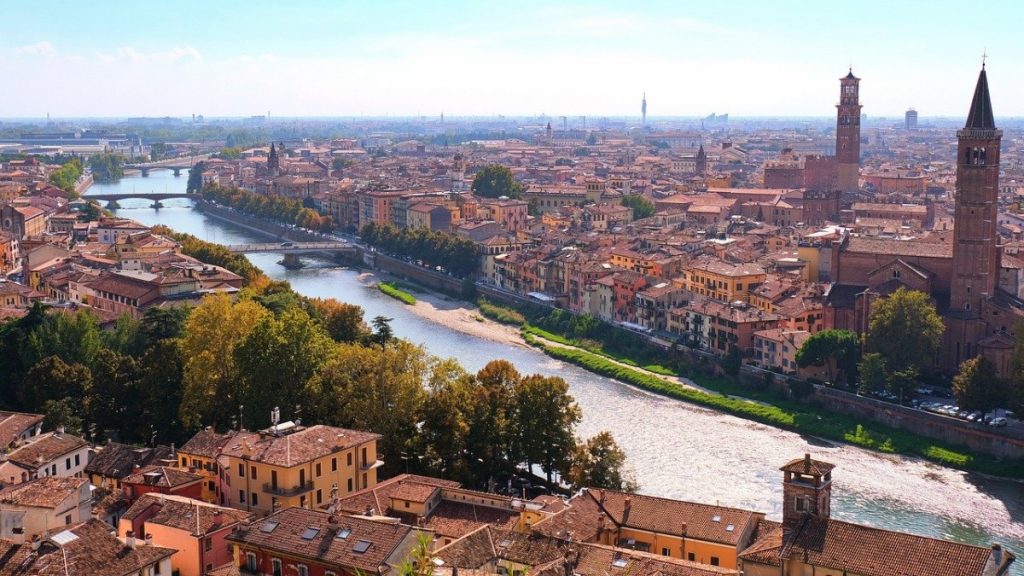 Vista Verona dall'alto