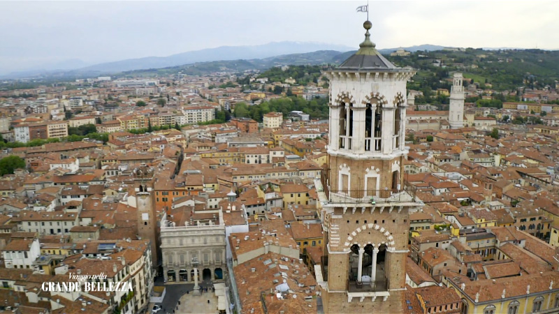 Verona vista dall'alto (crediti: Mediaset)