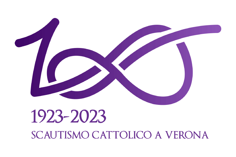 Il logo creato per il centenario degli scout veronesi