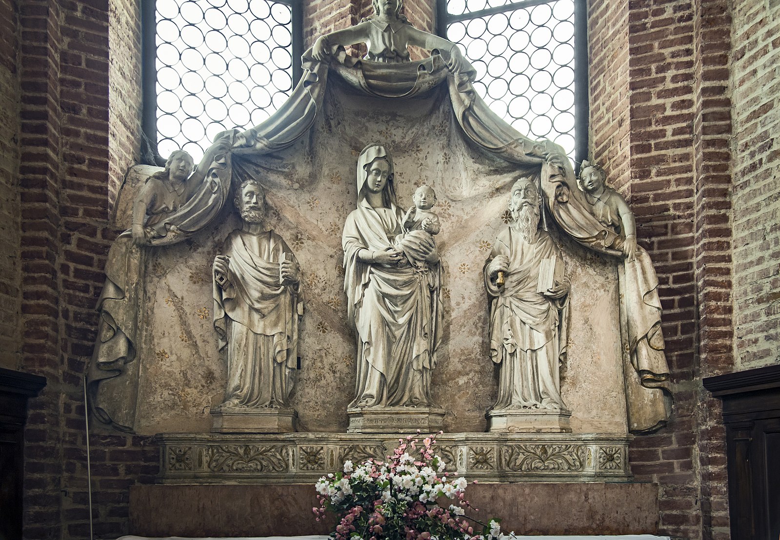 1599px Chiesa San Lorenzo Vicenza Interno Cappella Della Madonna Vergine Col Bambino Di Antonino Da Venezia