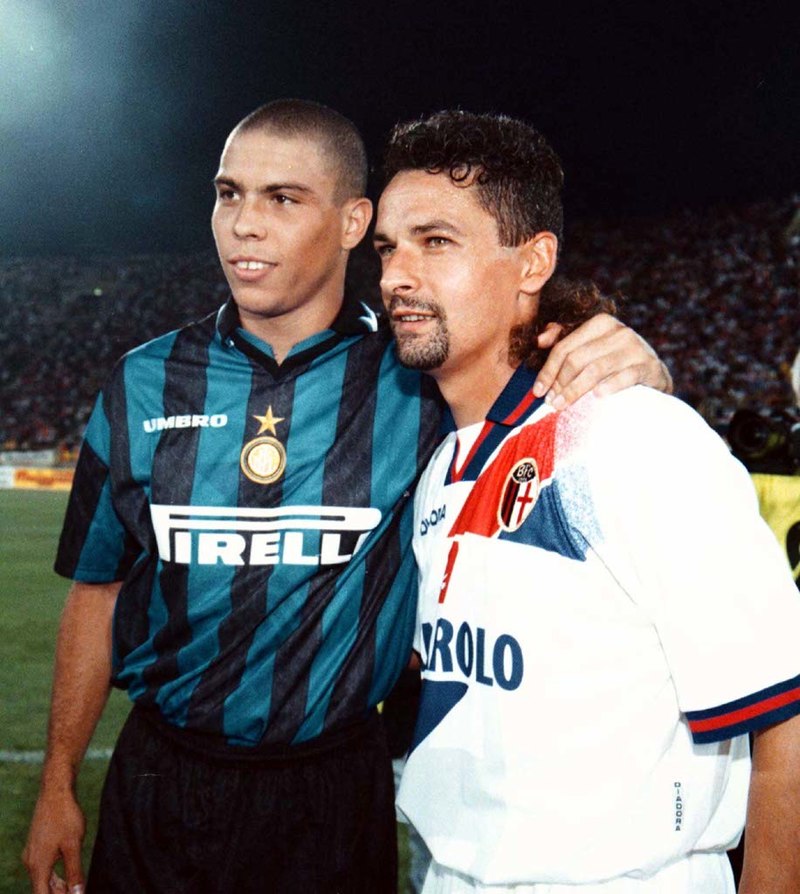 Roberto Baggio - Baggio E Ronaldo in foto