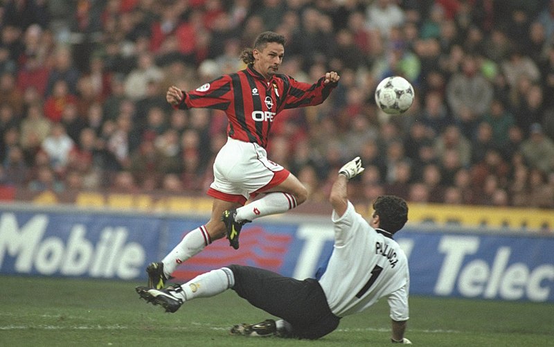 Roberto Baggio - Baggio Nel Milan contro Pagliuca