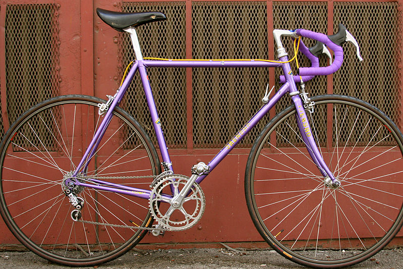 Campagnolo bici - Bici Viola da esposizione