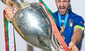 La Coppa degli Europei è vicentina - Chiellini che esulta