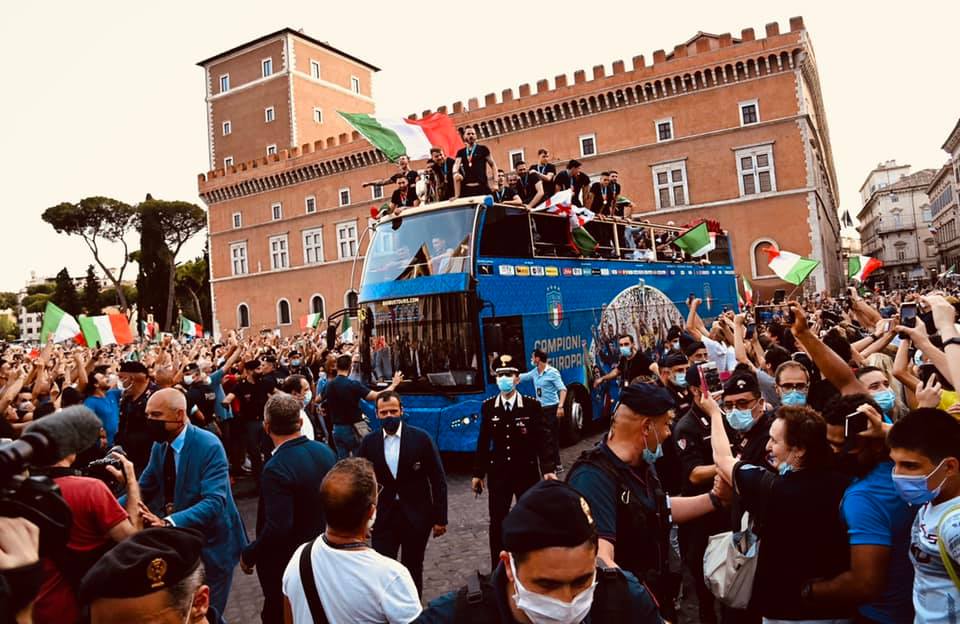La Coppa degli Europei è vicentina - Sfilata a Piazza Venezia