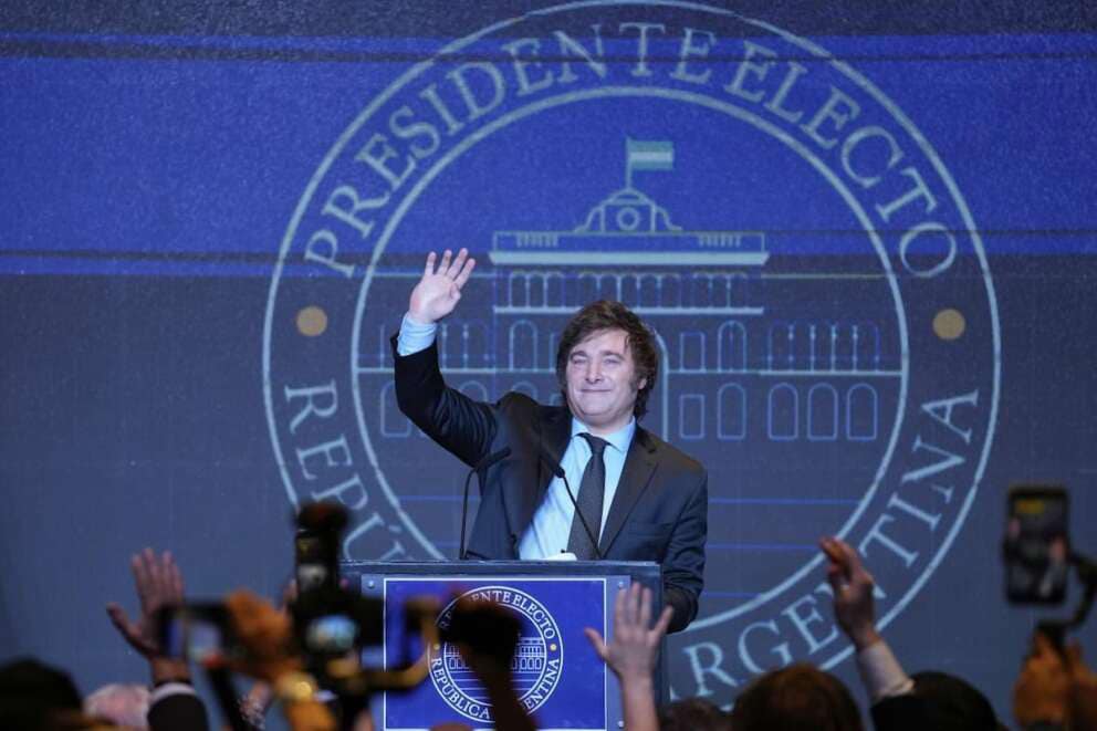 Javier Milei - Campagna Elettorale in foto